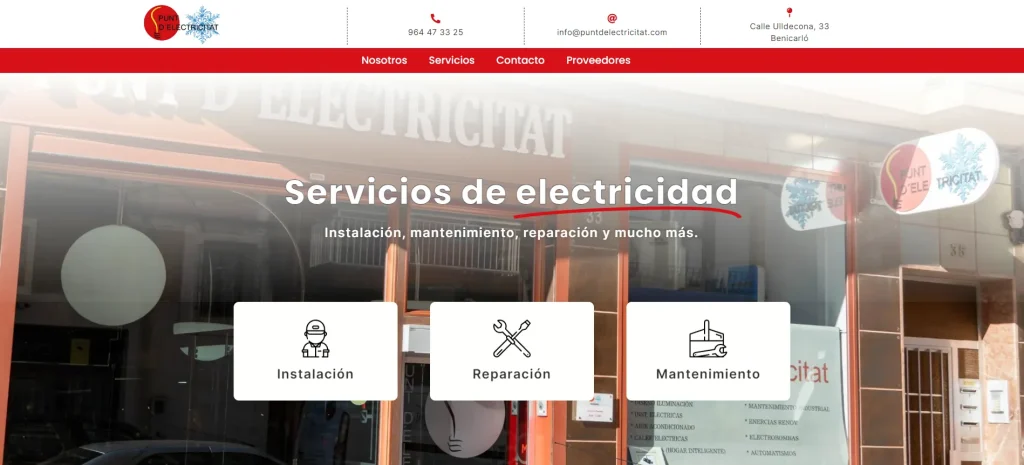Captura de pantalla web_ Punt d'Electricitat