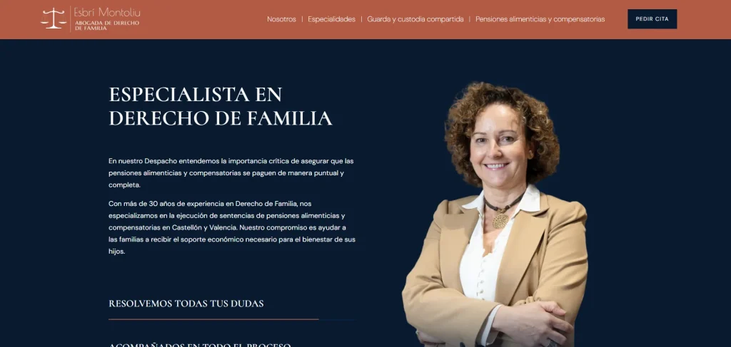 Captura de pantalla web_ Abogada familias castellón
